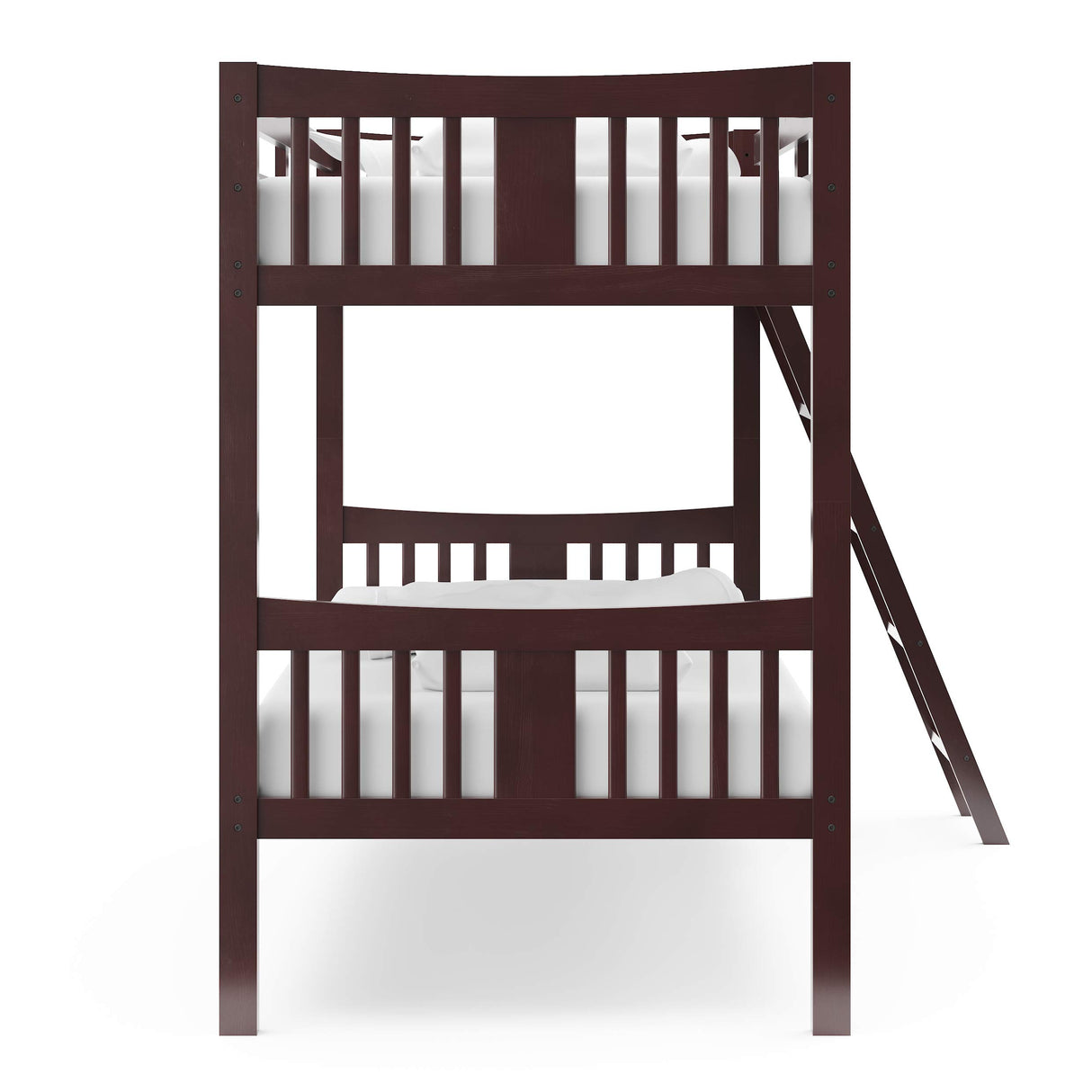 Storkcraft Caribou Bunk Bed Twin Over Twin Bunk Bed (Espresso) - GREENGUARD Gold Certified, Twin Bunk Beds for Kids, Converts to 2 Individual Twin Beds, Bunk Beds for Kids Storkcraft