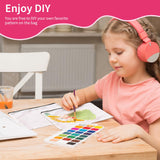 AMDAILY 50Pcs Sublimation Blank Canvas Makeup Bags, Bulk Blank DIY Heat Transfer Cosmetic Makeup Bags w/Black Zipper for Bridesmaid Makeup Bag Travel Toiletry Pouch Storage, Christmas DIY Craft AMDAILY