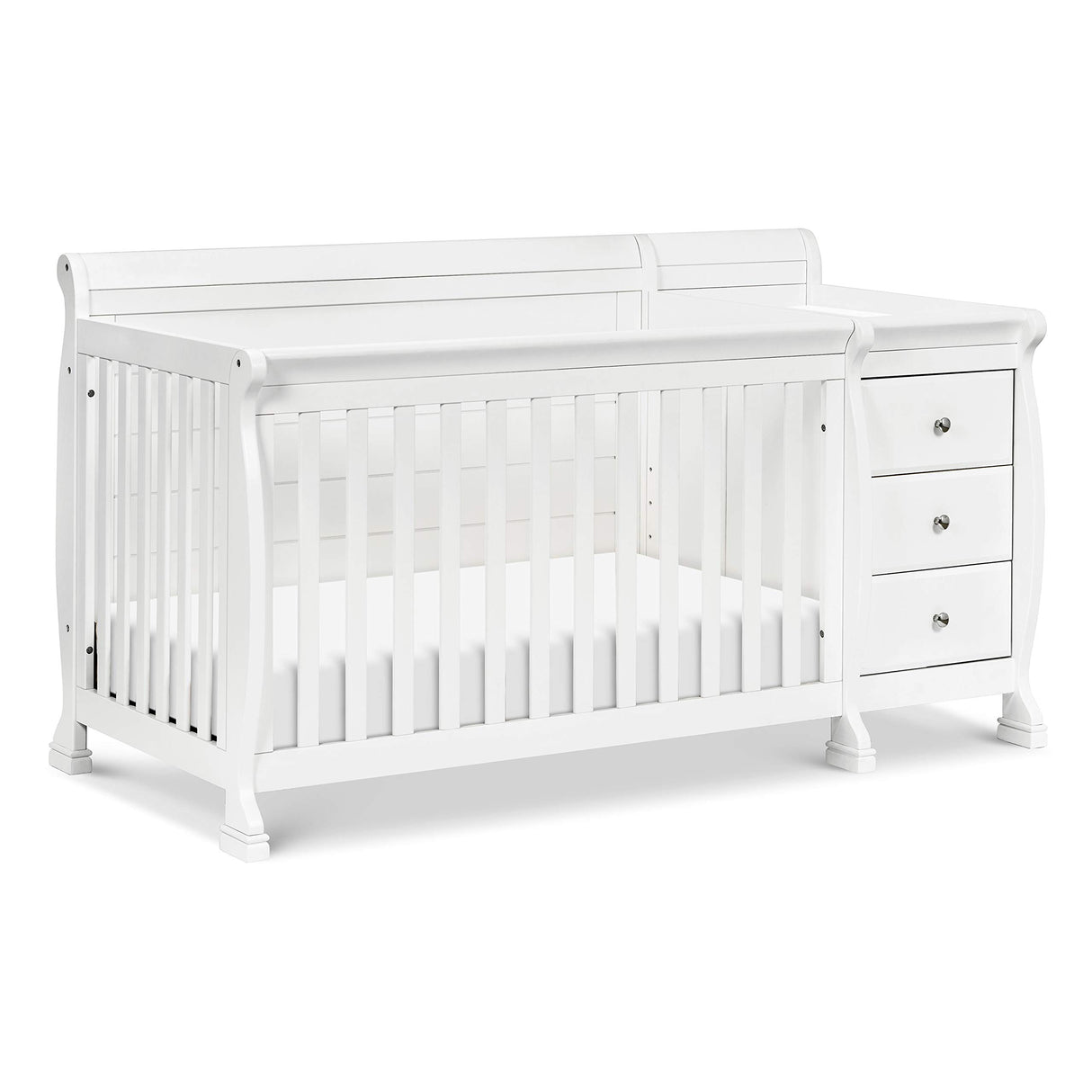DaVinci Kalani 4-in-1 Convertible Crib and Changer Combo in White DaVinci