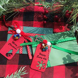 Winlyn 475 Set Christmas Jingle Bell Wreath Christmas Tree Ornaments Craft Kit Jingle Bell Metallic Chenille Stems Glitter Pom-Poms Ribbon Assortment for Kids Holiday Xmas Bracelets Necklaces Artwork Winlyn