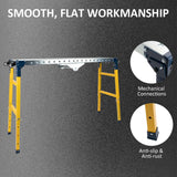 Yeeoy Portable Welding Table, 1100lbs Load Capacity Steel Welding Table with Wheels, Folding Workbench for Workshop Garage Office Yeeoy