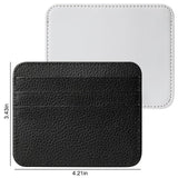 ZUYYON 6 Pcs Sublimation Blank Wallet Heat Transfer Ultrathin Card Holder Blank PU Leather Front Pocket Wallet Card Storage Bag DIY Crafts for Men Women ZUYYON