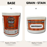 Venier Wood Like Paint Garage Doors (Mahogany) - Wood Look Paint - Furniture Cabinets Metal - Interior Exterior Paint - Liquid Wood (50,76 fl. oz) Venier