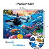 Puzzles for Kids Ages 4-8 Year Old - Underwater World,100 Piece Jigsaw Puzzle for Toddler Children Learning Educational Puzzles Toys for Boys and Girls. RANSUNN
