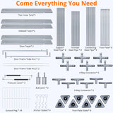 ACONEE Carport 13×20 FT Heavy Duty Car Canopy with Ventilated Windows, Removable Sidewalls & Zipper Doors, Portable Garage Boat Party Tent, Reinforced Triangular Beam, Waterproof Tarp for Car, Truck ACONEE