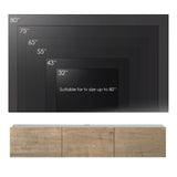 Atelier Mobili Floating TV Stand, TV Stand up to 75 Inch TV, Floating TV Stand Wall Mounted, Floating Entertainment Center, Floating Shelf for Under TV, Floating TV Console, Oak TV Stand ATELIER MOBILI THE LEADER OF THE INTERCHANGEABLE FURNITURE