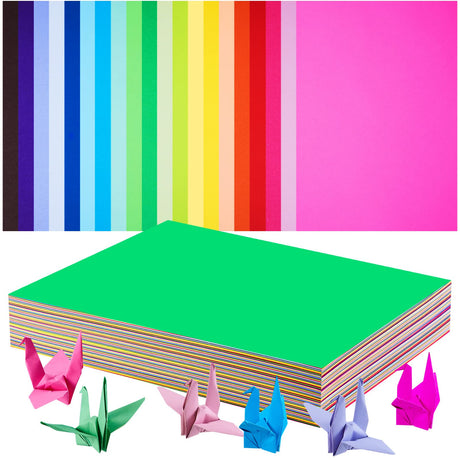 Henoyso Construction Paper Bulk Assorted Colors Card Stock 9 x 12 Inch Art Classic Lightweight Paper DIY Craft for Kids 100th Day of School Classroom Drawing Scrapbook Supplies, 20 Colors(200 Sheets) Henoyso