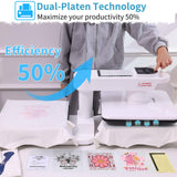 Heat Press Machine, Large Heat Press Digital Control Heat Transfer Machine for T Shirts AKEYDIY