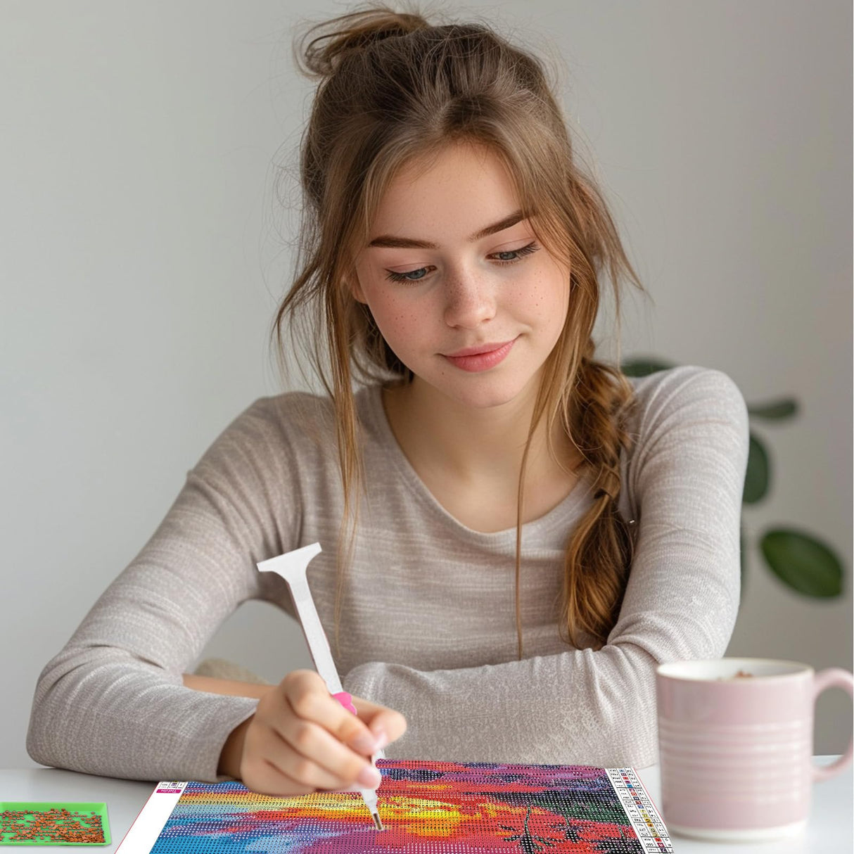 SENQAO 4 Pack Beach Diamond Art Kits for Adults, Sunset DIY 5D Diamond Painting Kits Full Drill Diamond Dots Paintings with Diamonds Gem Art and Crafts Home Decor 12x16inch SENQAO