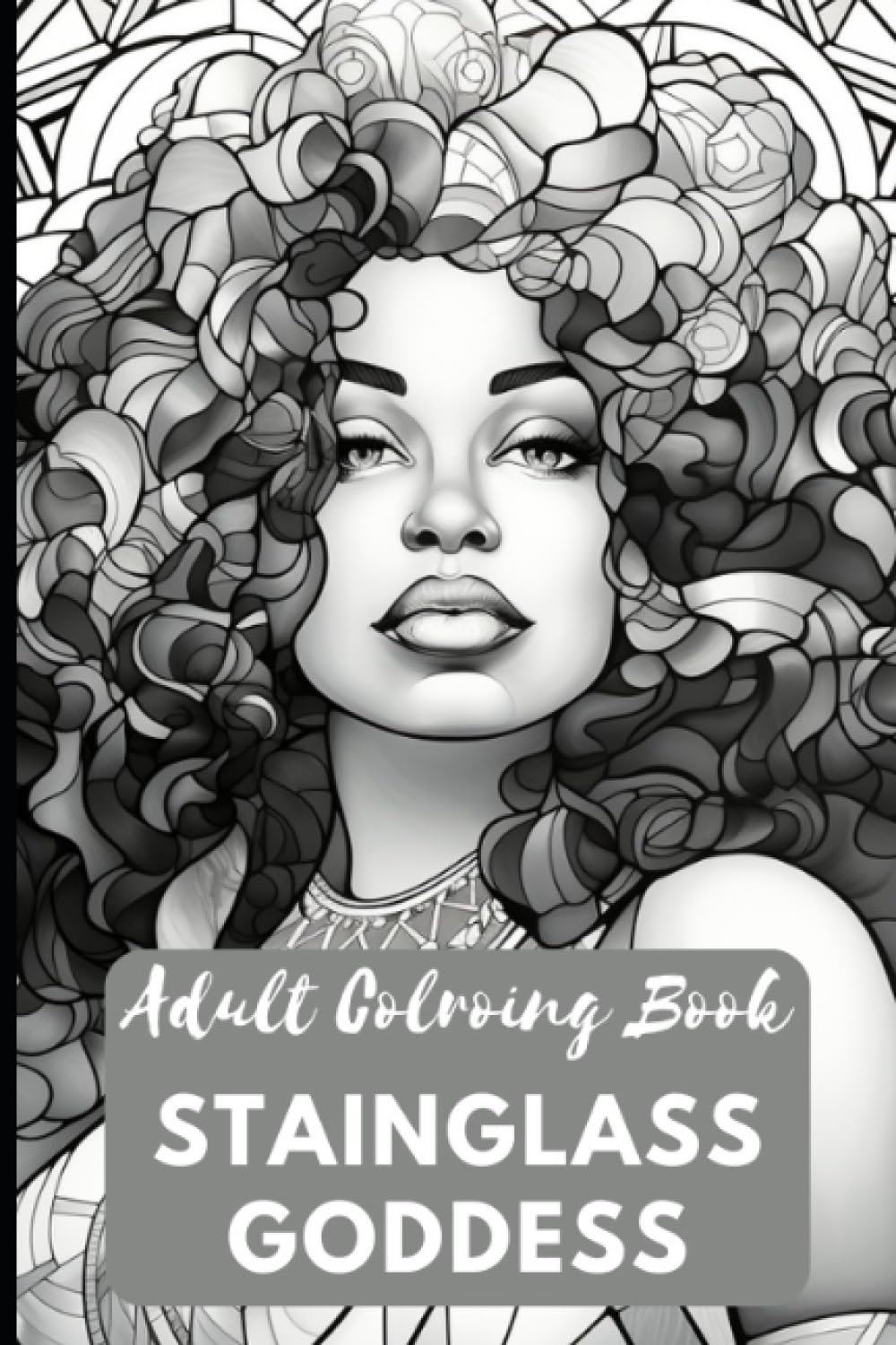 Stainglass Goddess: Adult Coloring Book Majosta