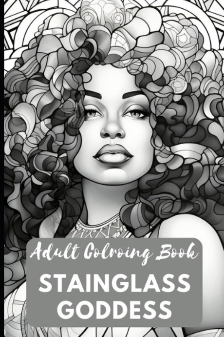 Stainglass Goddess: Adult Coloring Book Majosta