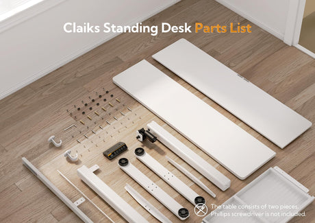 Claiks Standing Desk with Drawers, Stand Up Electric Standing Desk Adjustable Height, Sit Stand Desk Computer Workstation, 55 Inch, White Claiks