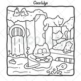 The Little Cat: Cozy Life of Kitty Coloring Book for Adults and Teens (Cozy & Cute Coloring) Independently Published