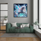 Xylogist Unicorn Diamond Art Kits for Adults-5D Diamond Painting Kits for Beginners, DIY Full Round Drill Diamonds Gem Art for Home Decor 12X12Inch Xylogist