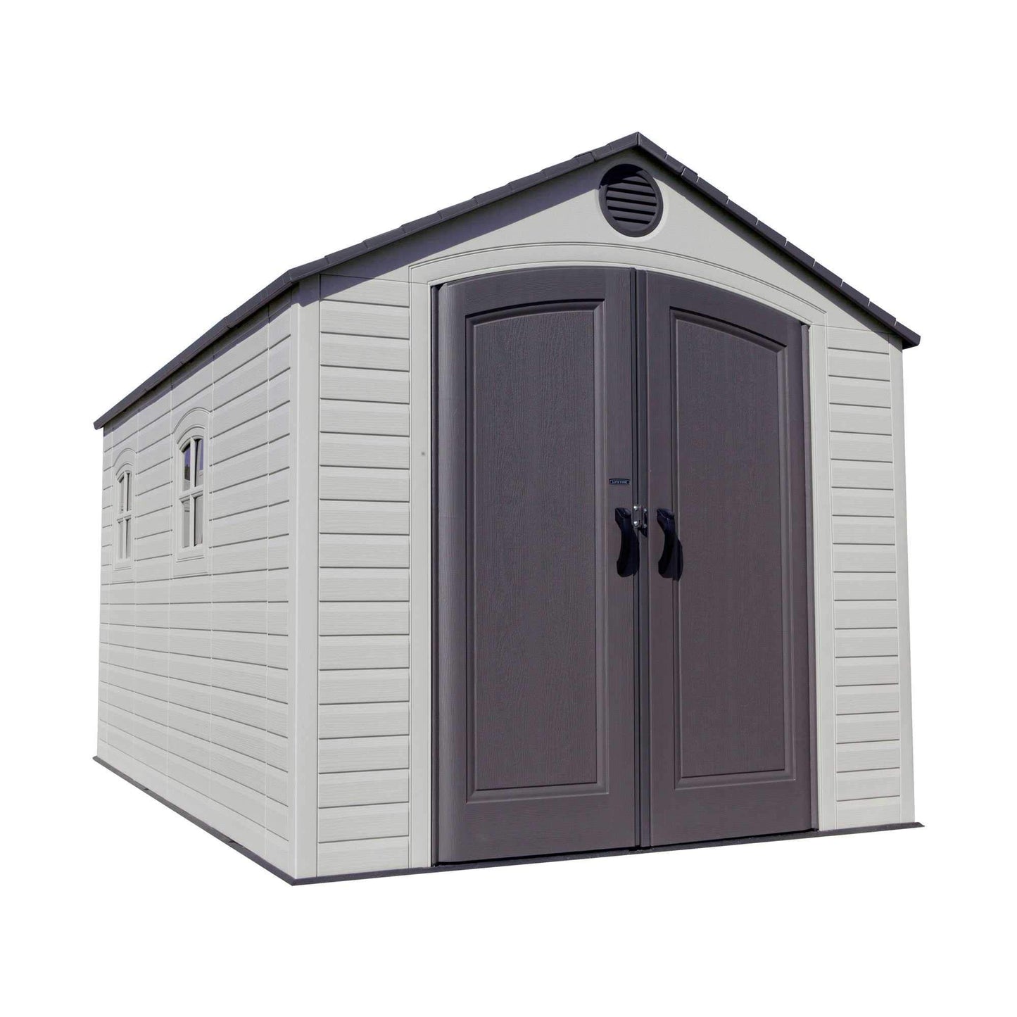 Lifetime 60075 8 x 15 Ft. Outdoor Storage Shed, Desert Sand - WoodArtSupply