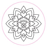 Mandalas Embroidery Transfers (set of 10 hoop designs!) PETER PAUPER PRESS