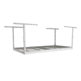 MonsterRax Garage Ceiling Storage Rack - Heavy Duty 400 lb Capacity, Adjustable Shelving, Ceiling Mount, 3x6 White (12"-21") MonsterRAX Storage Solutions