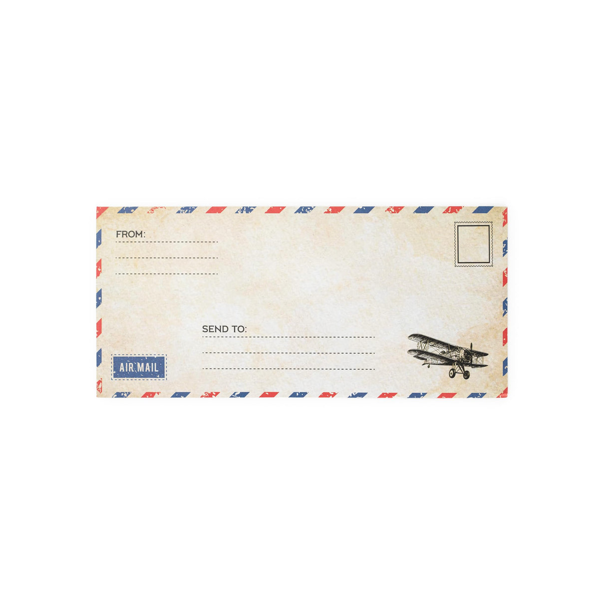 60 Pack Airmail Paper and Envelopes Set - Blue Writing Paper for Invitations, Love Letters, Letters to Troops, Christmas Letter - 8.5 x 11 Inch Bargain Paradise