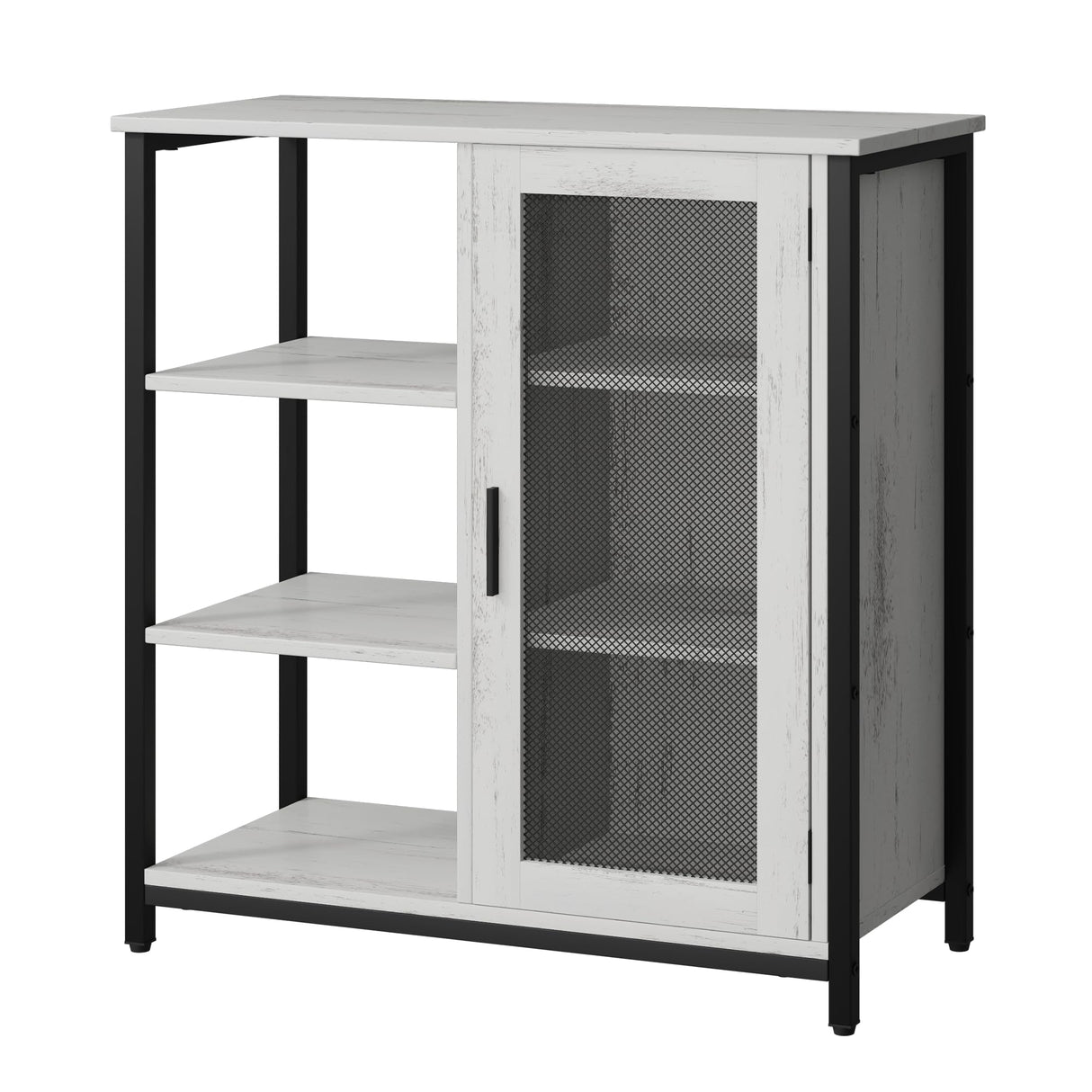 jajov 27.5'' Coffee bar Cabinet with Storage, Small Corner Coffee Stand Station for Kitchen, Farmhouse Dining Hutch Cabinet, Multipurpose Side Console Table (White) jajov