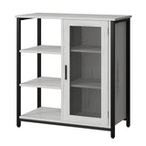 jajov 27.5'' Coffee bar Cabinet with Storage, Small Corner Coffee Stand Station for Kitchen, Farmhouse Dining Hutch Cabinet, Multipurpose Side Console Table (White) jajov