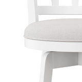 HILLSDALE Presque ISLE Wood Counter Height Swivel Stool White Hillsdale