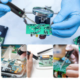 Cordless Soldering Iron Kit, 1200mAh USB Rechargeable Soldering Iron, 3 Temperature Adjustable Wireless Soldering Iron for Small Soldering Projects, Home Appliance Repair, DIY ELMCONFIG