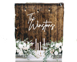 Wedding Backdrop Sign, Personalized Last Name Signs, Custom Wood name Sign, Any name or words WoodArtSupply