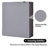 HAVARGO Recliner Cushions for Elderly, 20x20x4 Inch Thick Chair Cushion for Shorter Users Patent Design Soft Tufted Dual Layer Booster Seat Cushions for Seniors Recliner Risers Taupe 1P HAVARGO