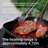 WAATFEET 1600W Portable Induction Cooktop,Electric Induction Cooker and Burner,Countertop Hot Plate with 10-Level Adjustment,3-Hour Timer,Smart Touch Cooktop,and Safety Lock Feature,Black waatfeet