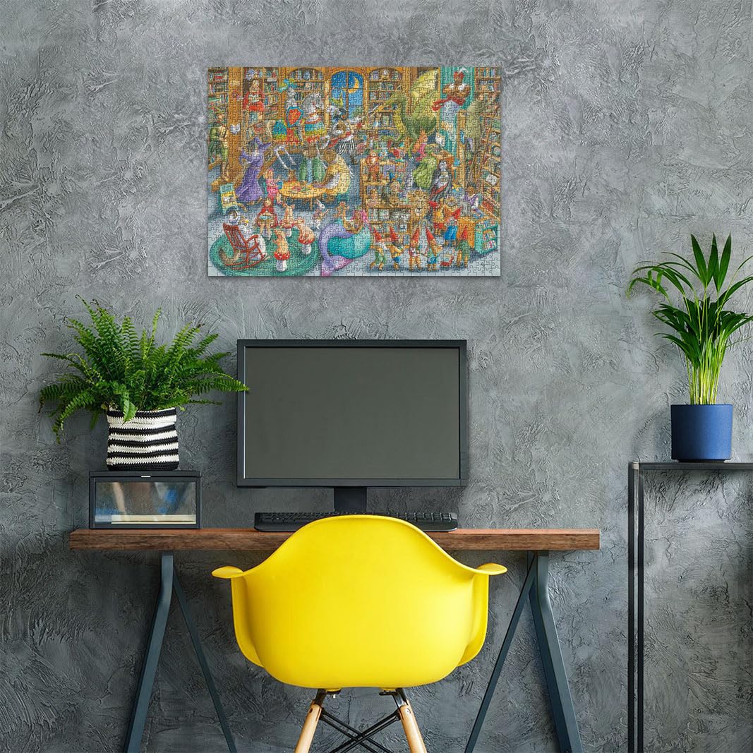 Ravensburger Midnight at The Library 1000 Piece Jigsaw Puzzle for Adults - 12000489 - Handcrafted Tooling, Made in Germany, Every Piece Fits Together Perfectly Ravensburger