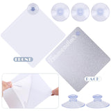 Framendino, 10 Pack Sublimation Blanks Suction Cup Car Window Sign Heat Transfer Metal Signs for DIY Craft Framendino