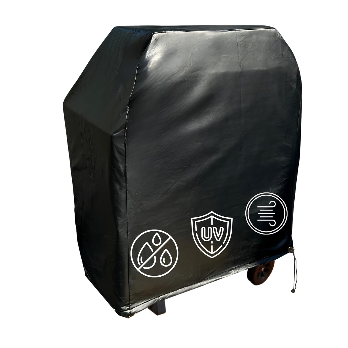 Formosa Covers | BBQ Outdoor Gas Grill Cover - Heavy Duty Waterproof Strong Protection for Weber, Brinkmann, Char Broil, Holland, Jenn Air Outside Storage - 36" L x 26" D x 46" H Black Vinyl Formosa Covers