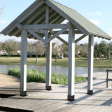 Yesland 4 Pack 4 x 4 Post Base, Inner Size 3.6 X 3.6 Inch Iron Post Bracket with Black Coating Heavy Duty Flange Anchor Base, Support Deck Base with Screws for Pavilion, Deck Railing, Fence, Mailbox Yesland