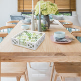 Wooden Napkin Holder for Table Kitchen Decor Countertop Paper Bathroom Towel Holder Farmhouse Cocktail Napkins Tray Wood Napkins Dispenser Basket Square Dinner Napkin Holders Caddy Renawe