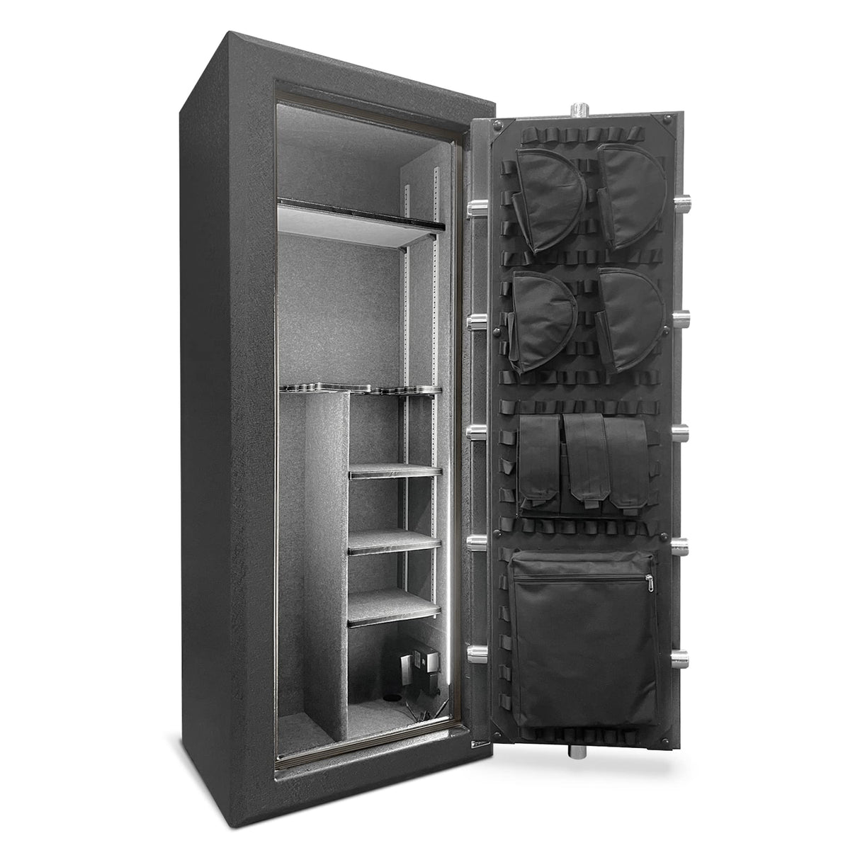 Stealth Premier 23 Gun Safe PR23 UL RSC Burglary Rated, 90 Minute Fire Protection, 23 Gun Capacity UL Listed Lock, CA DOJ Approved, Shelves & Customizable Door Panel Organizer Stealth