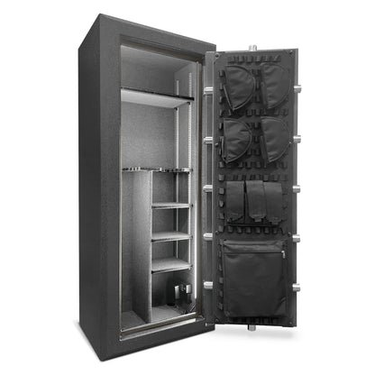 Stealth Premier 23 Gun Safe PR23 UL RSC Burglary Rated, 90 Minute Fire Protection, 23 Gun Capacity UL Listed Lock, CA DOJ Approved, Shelves & Customizable Door Panel Organizer