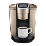 Keurig K-Elite Single Serve K-Cup Pod Coffee Maker, with Strength and Temperature Control, Iced Coffee Capability, 8 to 12oz Brew Size, Programmable, Brushed Gold Keurig
