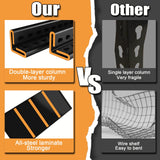 Vaernevy 35.4” W Garage Shelving Units, 5 Tier Metal Shelving Heavy Duty, Adjustable Shelves for Garage Storage, 2500lbs Industrial Metal Shelf Unit for Basement/Warehouse/Shop Vaernevy