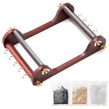 COSYOO Wooden Bead Loom Kit, Jewelry Making Bead Tools with Threads Tweezers, 3 Bags of Beads, Jewelry Making Tool COSYOO