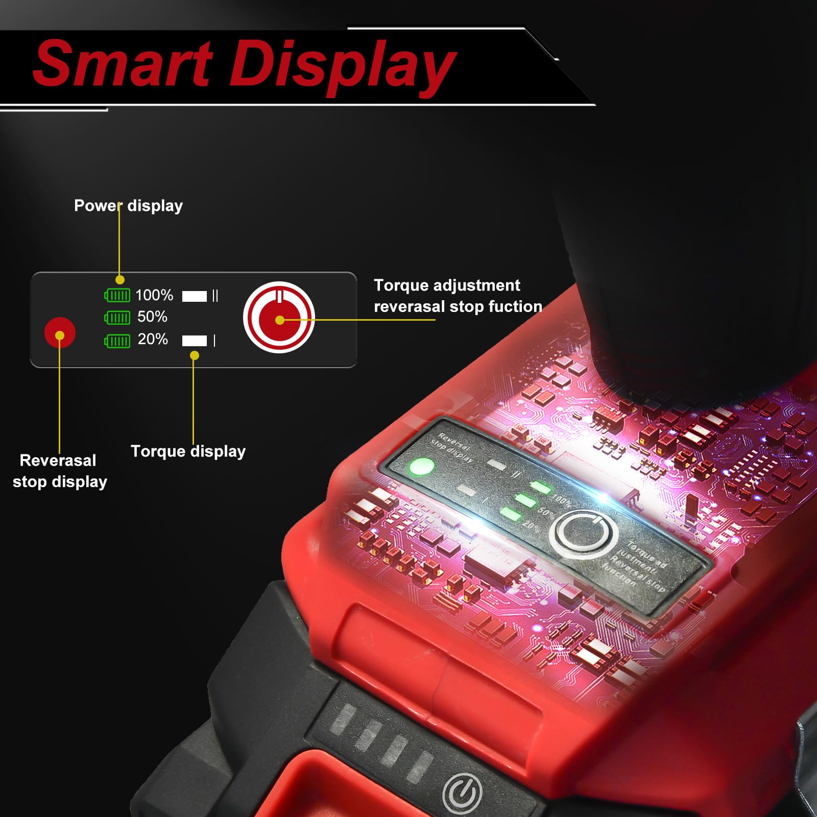 AOBEN Cordless Impact Wrench 1/2 inch,21V 300N.m Brushless Impact Gun with 2X 4.0Ah Battery,Charger & 6 Sockets,Electric Impact Wrench for Car Home (2 battery) Visit the Store - WoodArtSupply