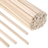 70Pcs 1/4" x 12" Balsa Wood Sticks, Square Dowel Rods Wood Furring Strips Hardwood Sticks for Crafts DIY Projects Models Making WSICSE