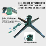 ETONART 360-Degree Rotating Christmas Tree Stand Iron Feet Can Be Folded to Support 7.5 Feet, 100 Pound Artificial Christmas Tree Suitable for Christmas Tree Support ETONART