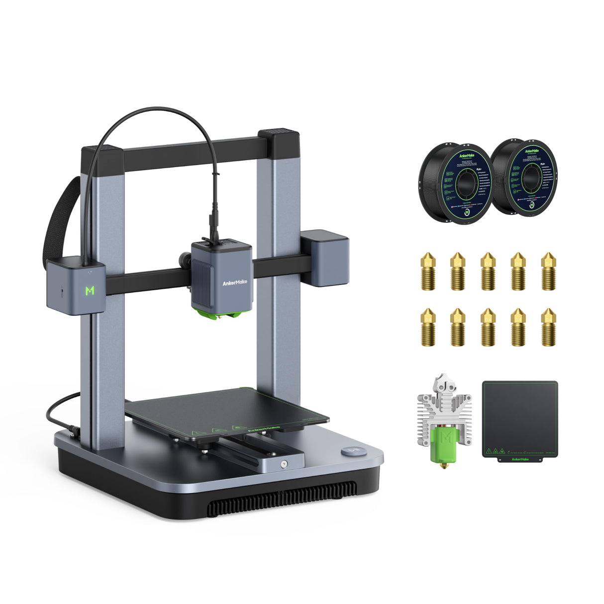 AnkerMake M5C 3D Printer, AnkerMake PLA+ 3D Printing Filament and Accessory Set AnkerMake