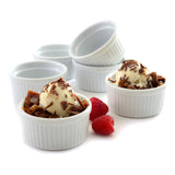 Norpro 3oz/90ml Porcelain Ramekins, Set of 6, One Size, White Norpro