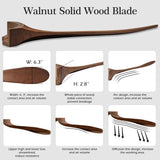 BOOSANT 72" Ceiling Fans without Lights, 72 inch Ceiling Fan no Light, High cfm Quiet 3 Blade Wood Walnut Ceiling Fan, Large Modern Ceiling Fan with Remote, Propeller Outdoor Ceiling Fans for Patios BOOSANT