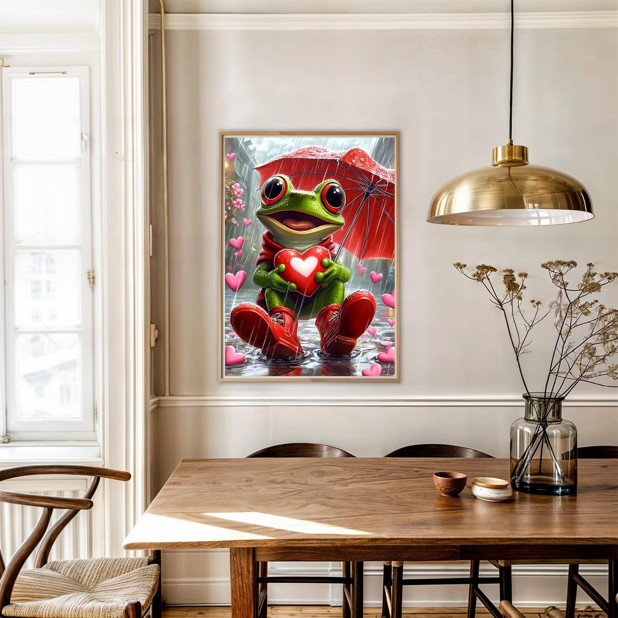 AIRDEA Diamond Paintings Kits for Adults,Frog Diamond Art Kits for Adults,12x16 Inch Love Heart and Flog,Gem Art Set Complete for Beginners AIRDEA