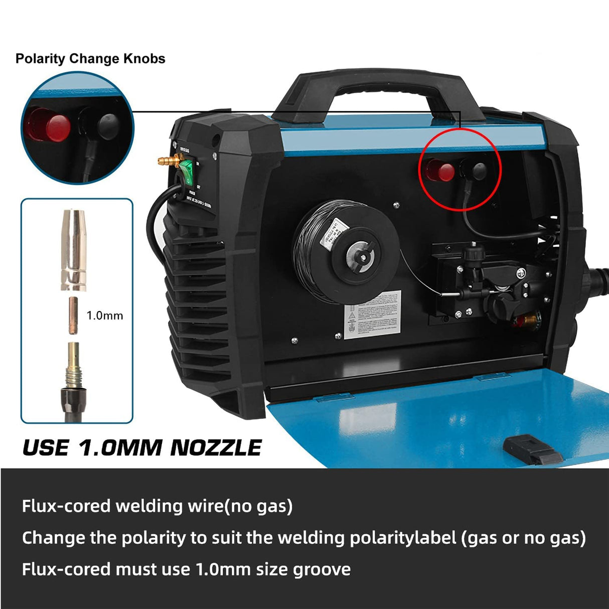 Prostormer Welding Machine, MIG/TIG/MMA 3 in 1 Multifunctional Welder with Digital Display, Electrode Holder, Earth Clamp, Input Power Adapter Cable and Brush Prostormer