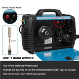 Prostormer Welding Machine, MIG/TIG/MMA 3 in 1 Multifunctional Welder with Digital Display, Electrode Holder, Earth Clamp, Input Power Adapter Cable and Brush Prostormer