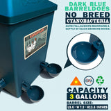 ZINZINULER Automatic Port Chicken Feeder and Cup Waterer Set - Chicken Coop Accessories, No Waste Poultry Feeder, 3 Gallon/16 Pounds ZINZINULER