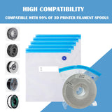 TIOPY Filament Storage Bags Vacuum Kit, 20Pcs 3D Printer Filament Sealed Bags with 20Pcs Desiccants/Seal Clip/Hand Pump, 11.8x13.4 in Fit Most 0.25/0.5/1 KG 3D Printer Filament Spools TIOPY